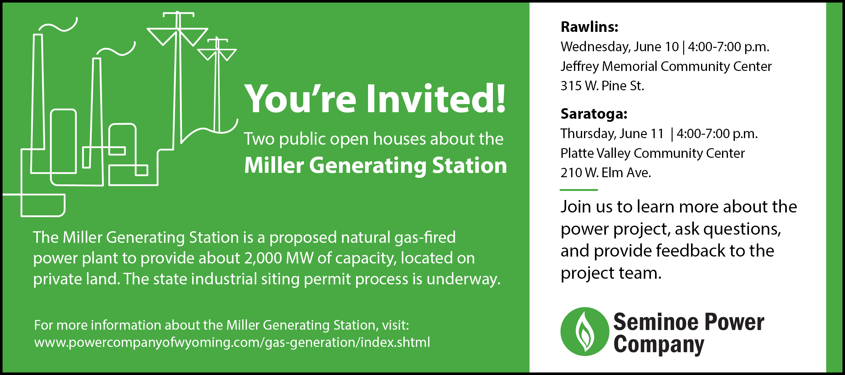 Miller Generating Station open house June 10 and 11, 2026