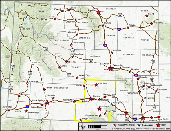 Wyoming map